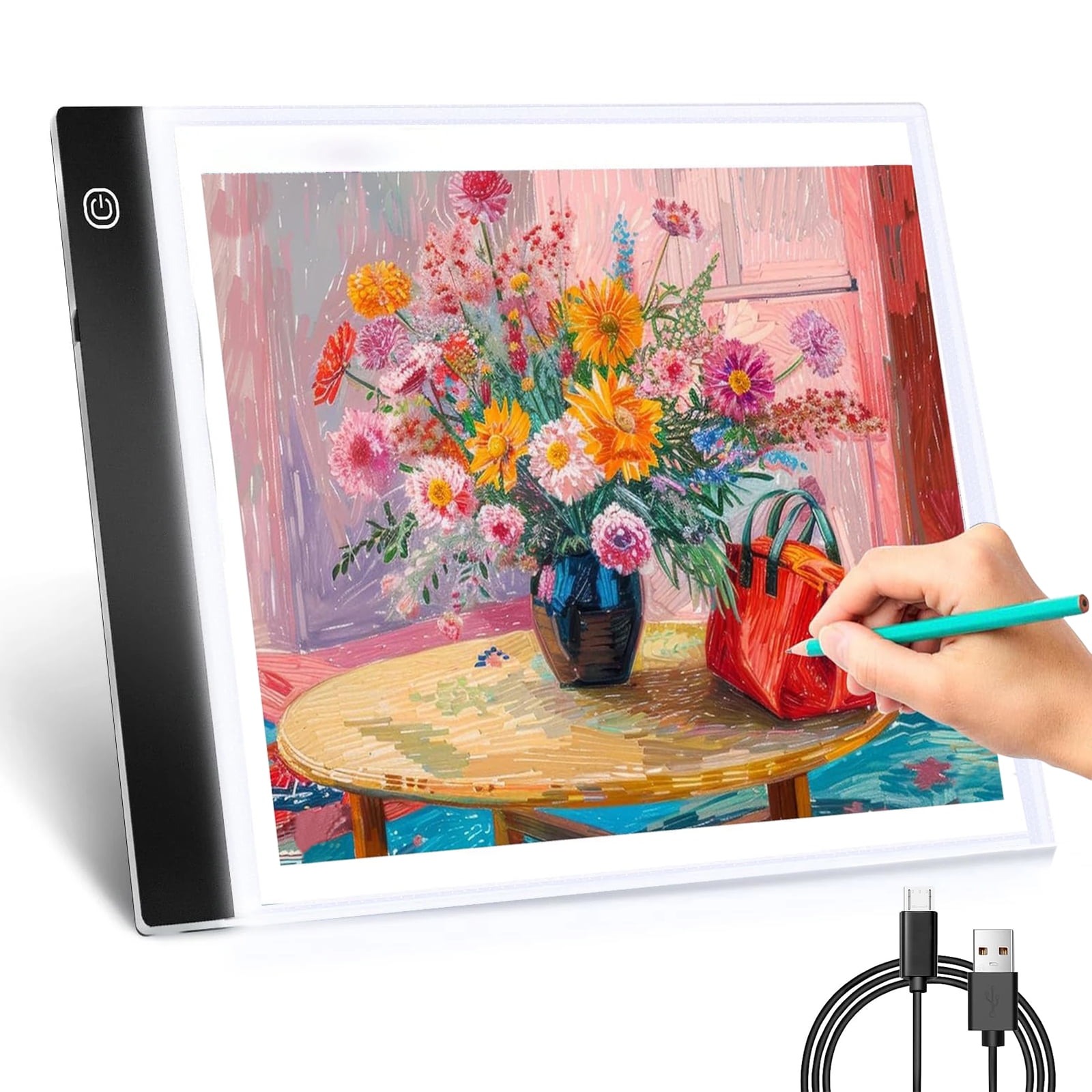Kids Education Tablets - Led Drawing Copy Pad 3 Level
