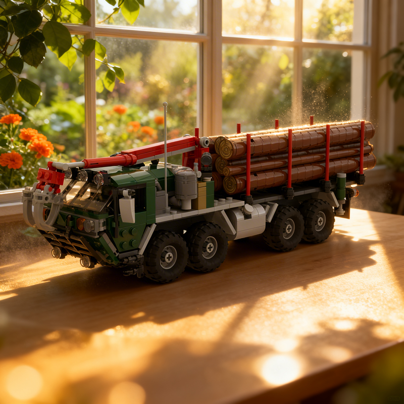 Kids Education Login - 737pcs MOC M985 HEMTT Log Truck
