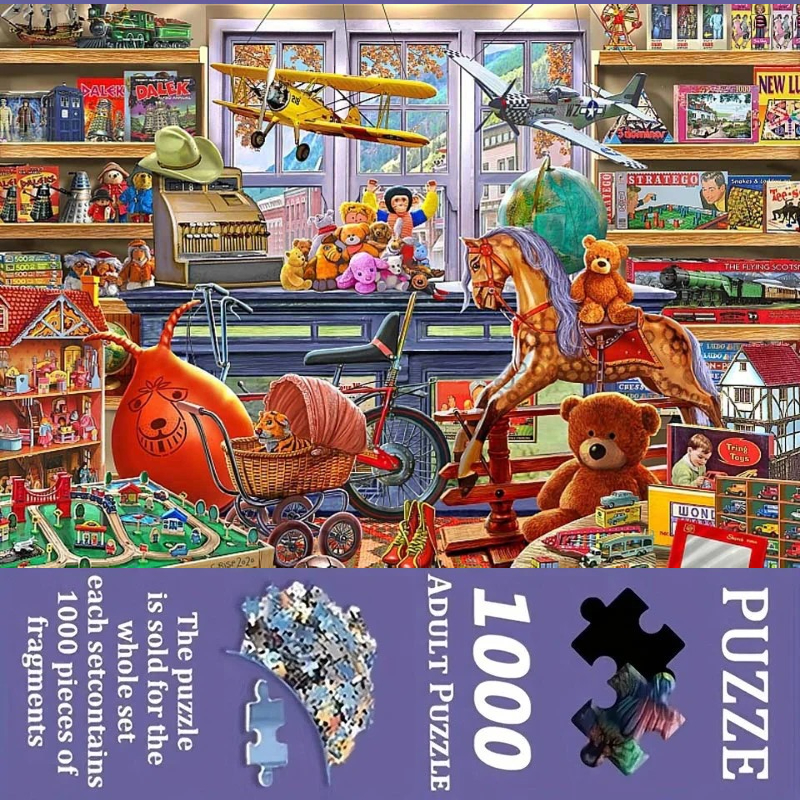 Kids Education Store - 500/1000 Pieces Jigsaw Puzzle Store Fcenery