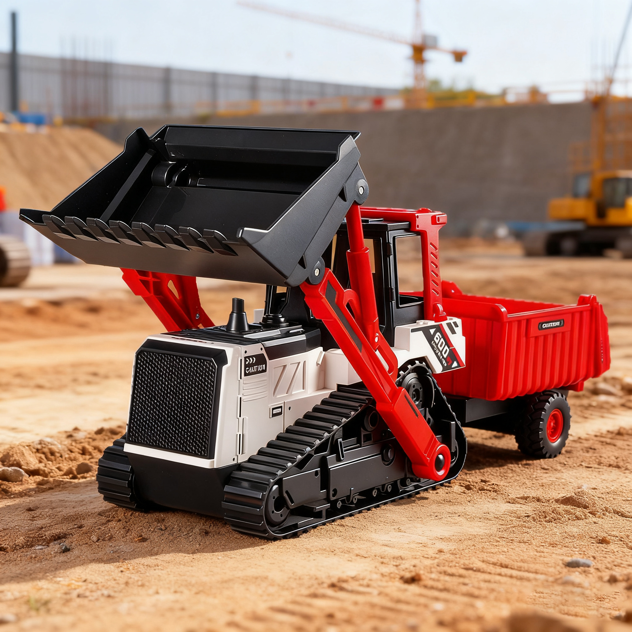 Kids No Education - Engineering Vehicle Model Double Head Excavator