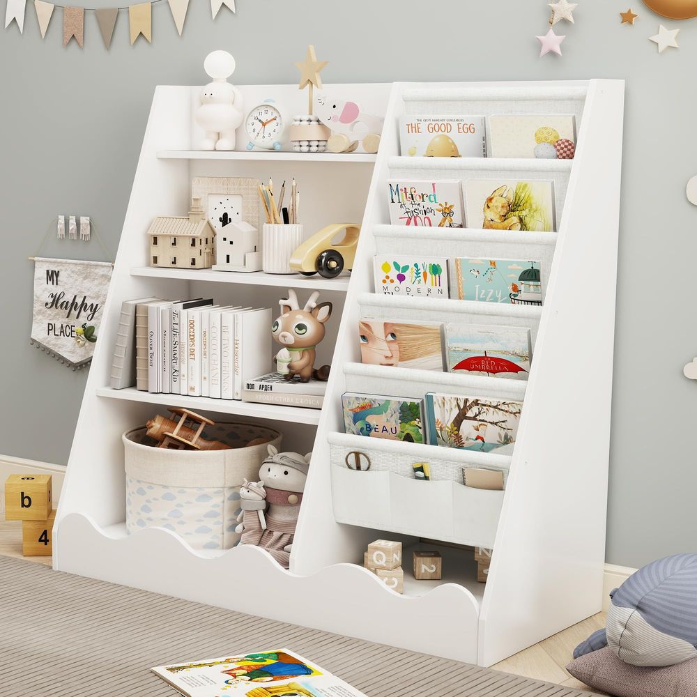 Montessori Shelf Toy - Bookshelf and Toy Storage, Childrens Bookcase