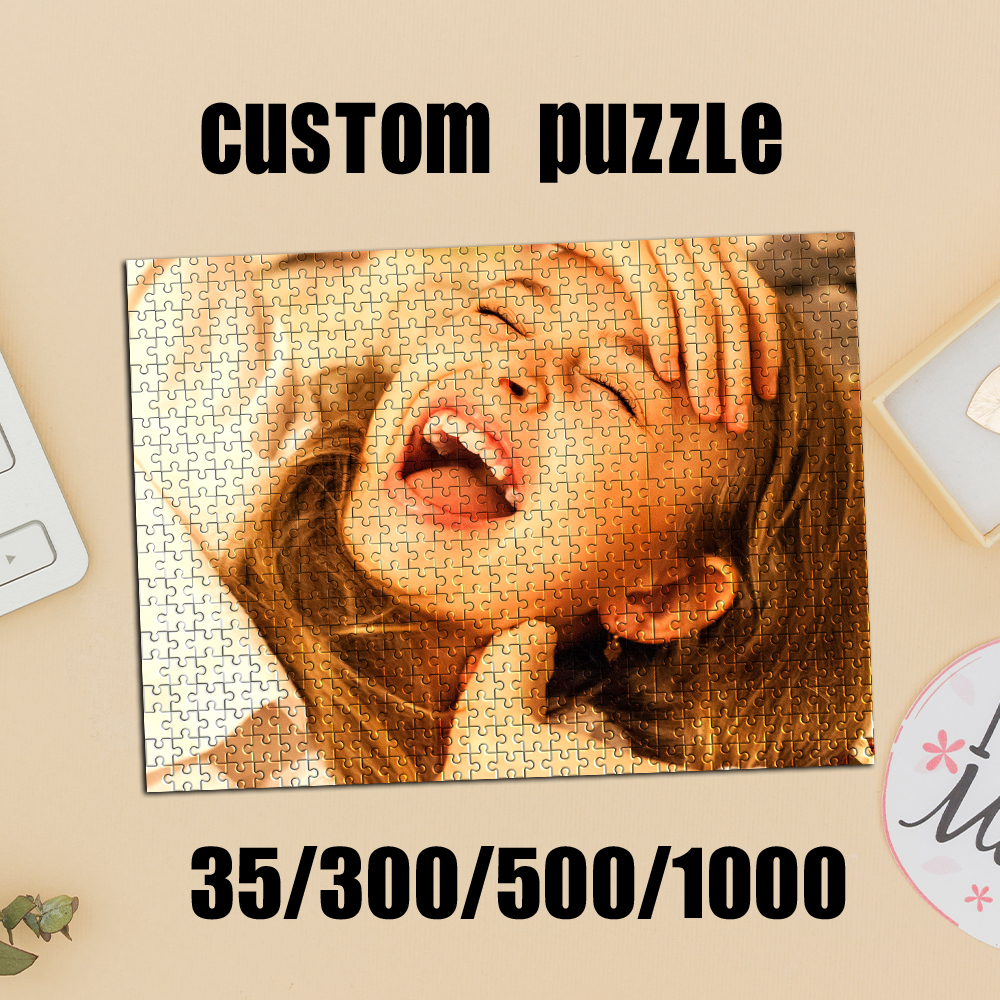 Kids No Education - 35/300/500/1000pcs Personalized Custom Photo Selfie Puzzle
