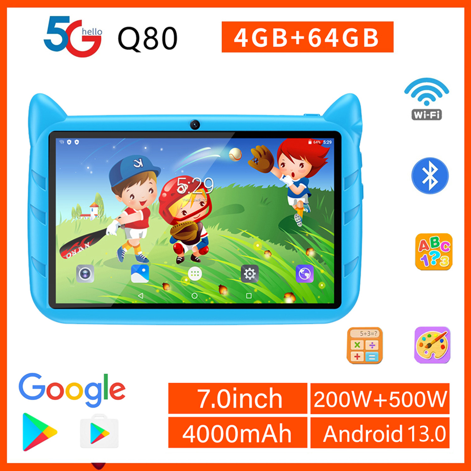 Kids Education Tablets - New 7 Inch Global Version 5G