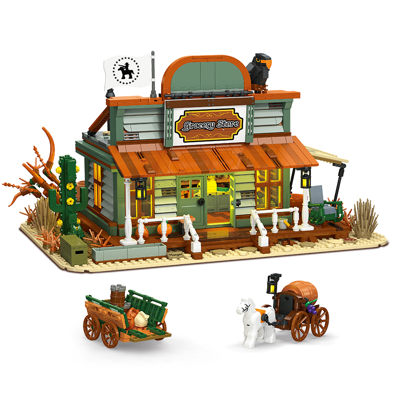 Kids Education Store - 1827PCS General Store MOC Building Blocks