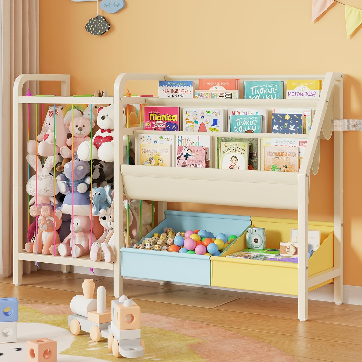 Montessori Shelf Toy - B5 Kids Bookshelf and Toy Storage,
