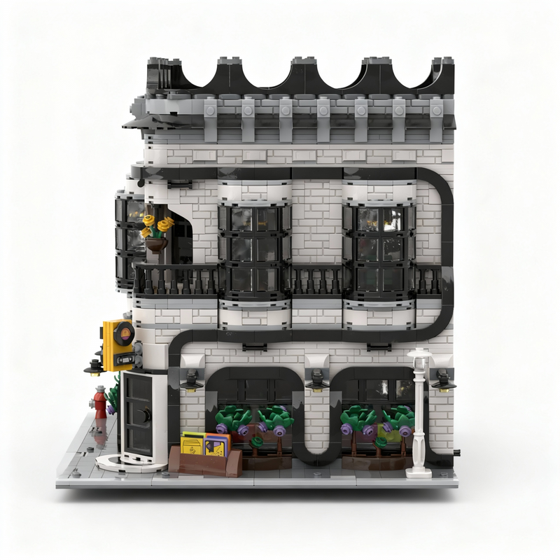 2853pcs MOC Vinyl Record Store – обзор и цена Kids Education Store