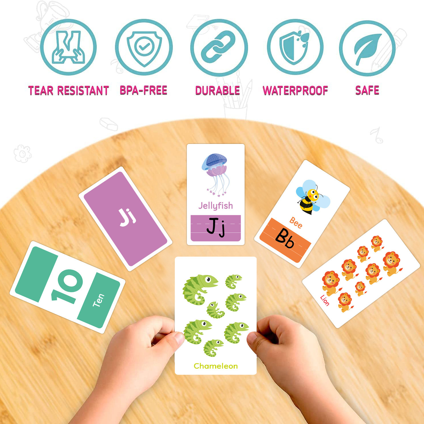 58 Pcs ABC Alphabet Flashcards – обзор и цена Kids Educational Game