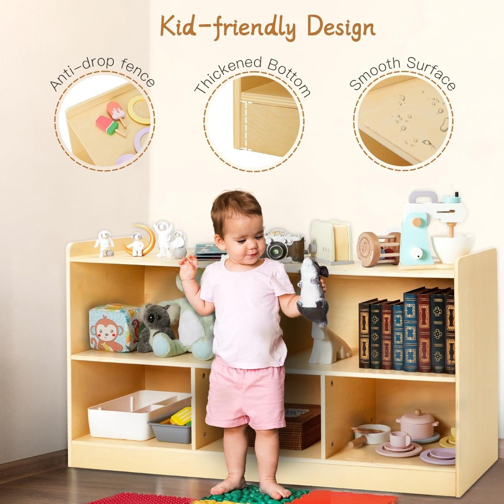 Montessori Wooden Toy Storage  – обзор и цена Montessori Shelf Toy