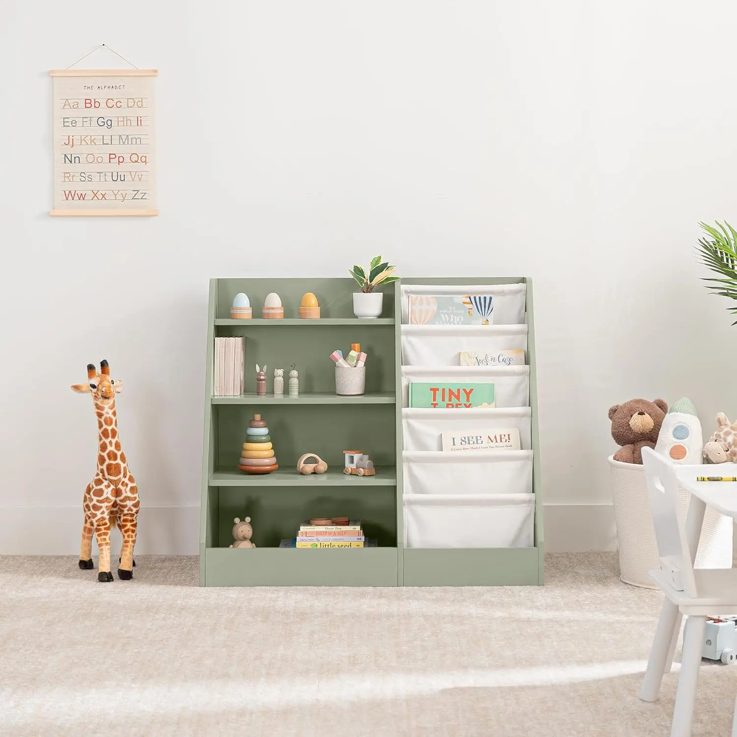 Kids Bookshelf 35.2 x 15.7 x 3 – обзор и цена Montessori Shelf Toy