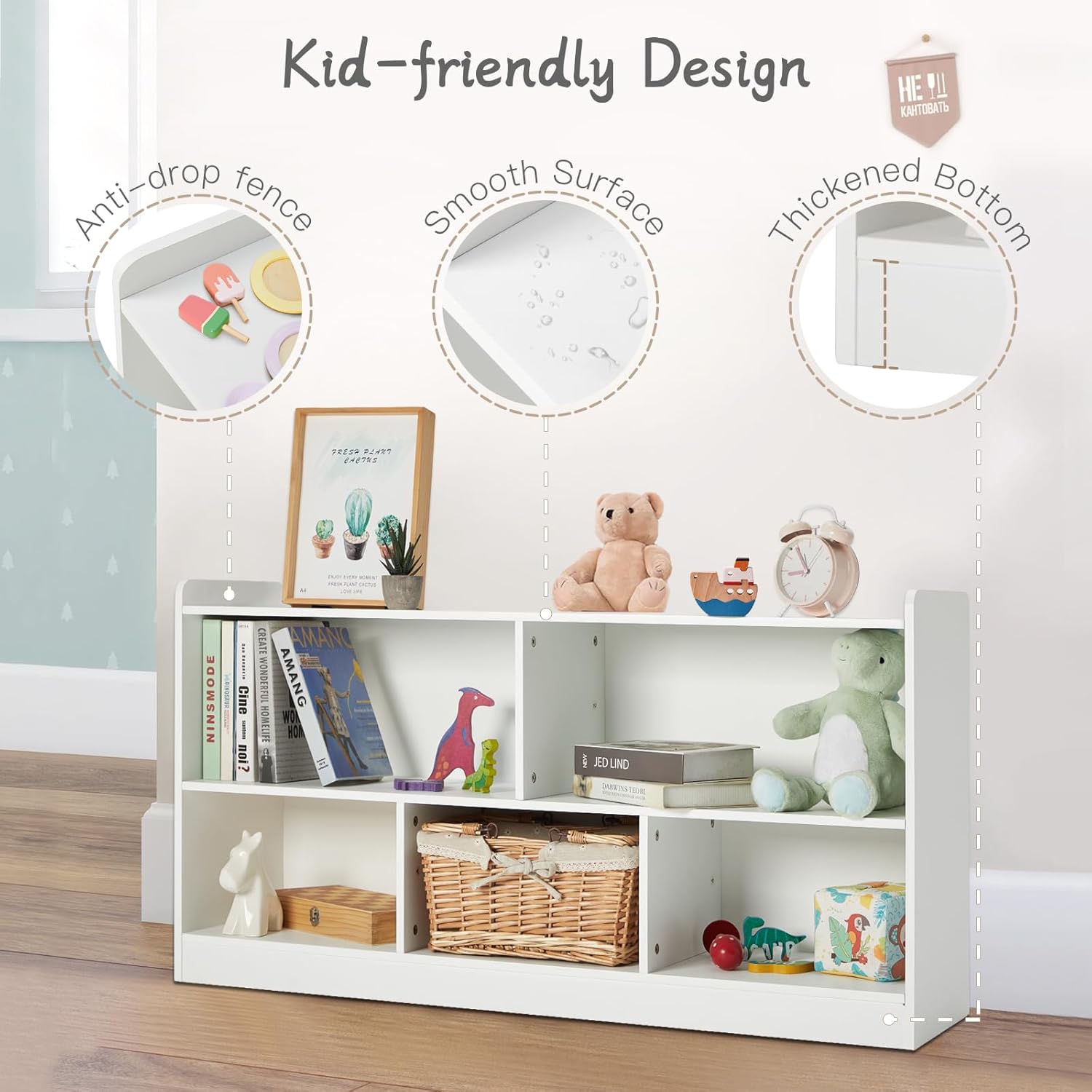 Wooden Toy Storage Organizer M – обзор и цена Montessori Shelf Toy