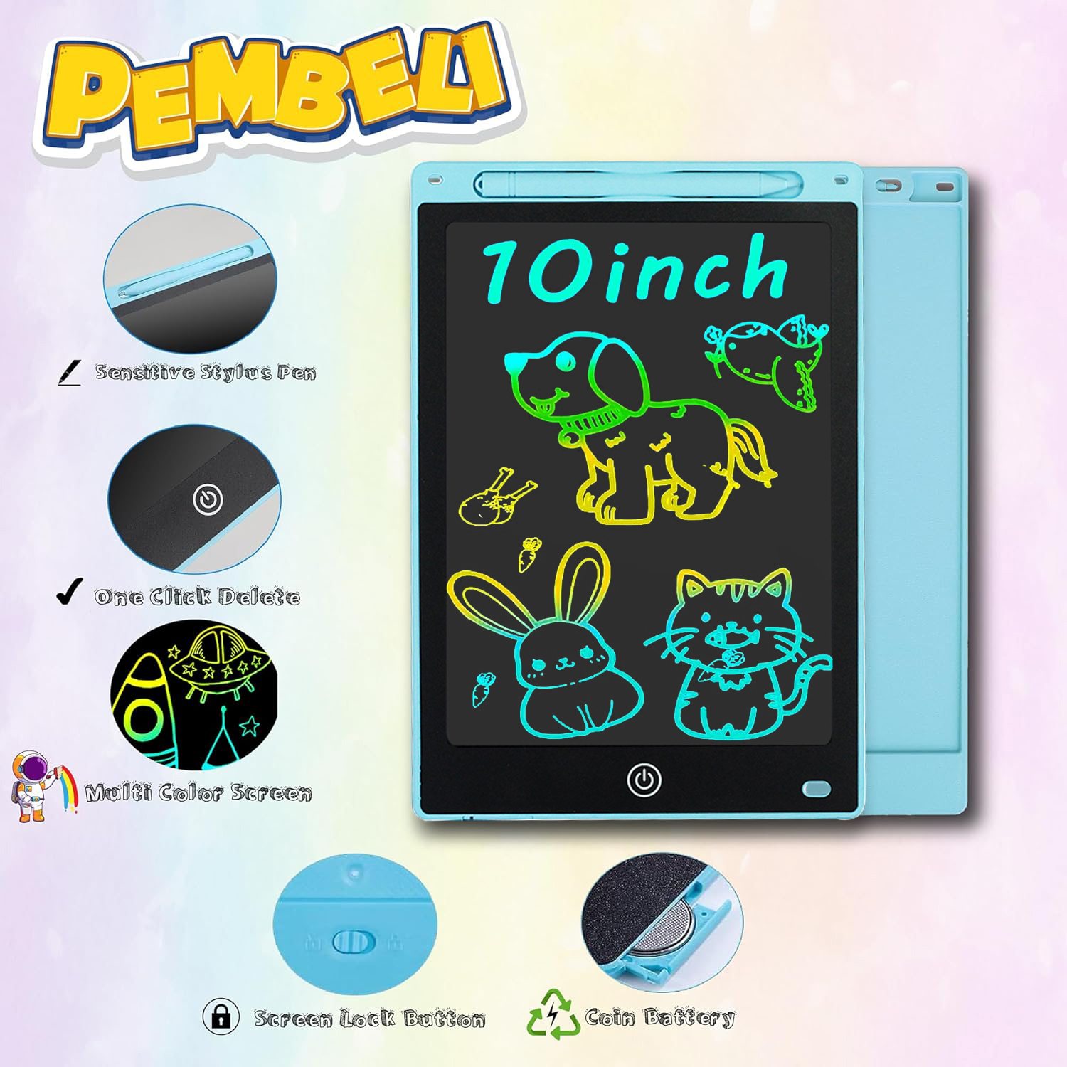 10 inch Writing Board Drawing  – обзор и цена Kids Education Tablets