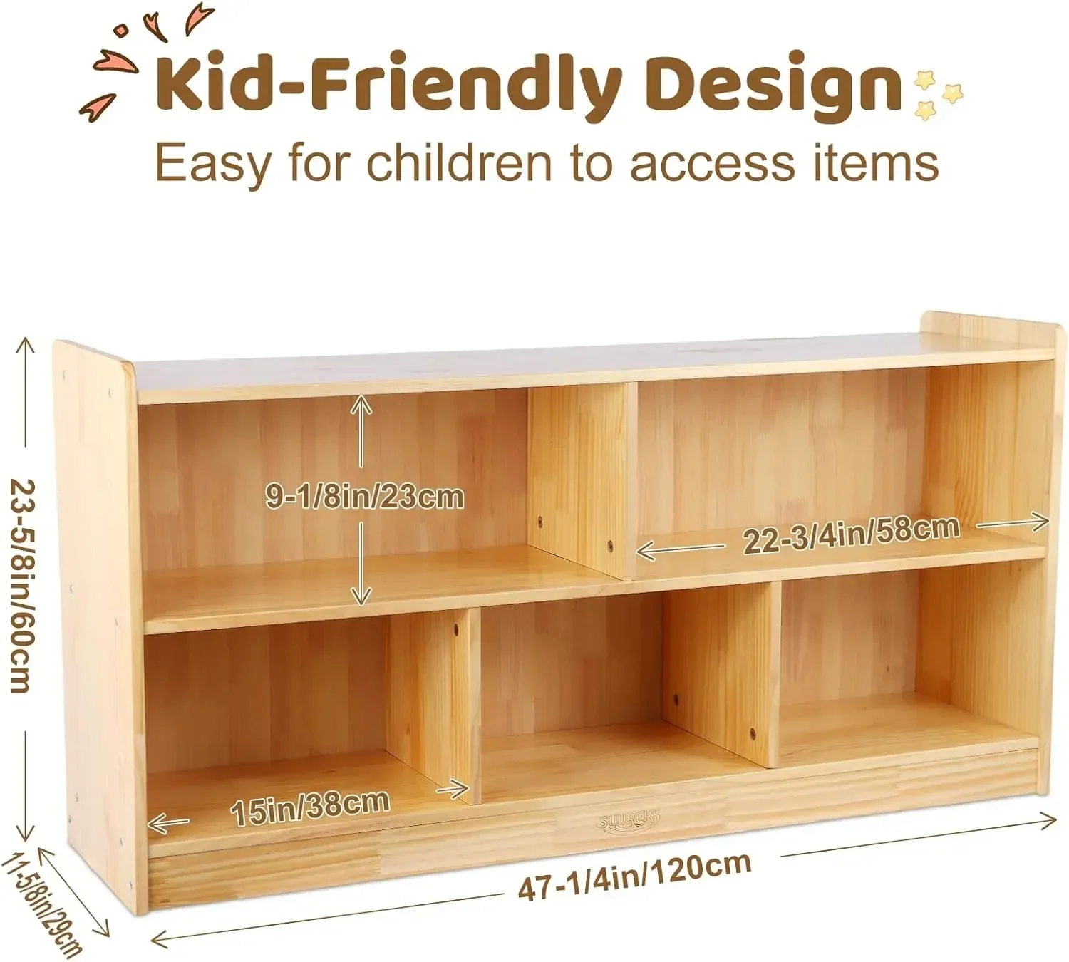 Montessori Shelf, 47-1/4