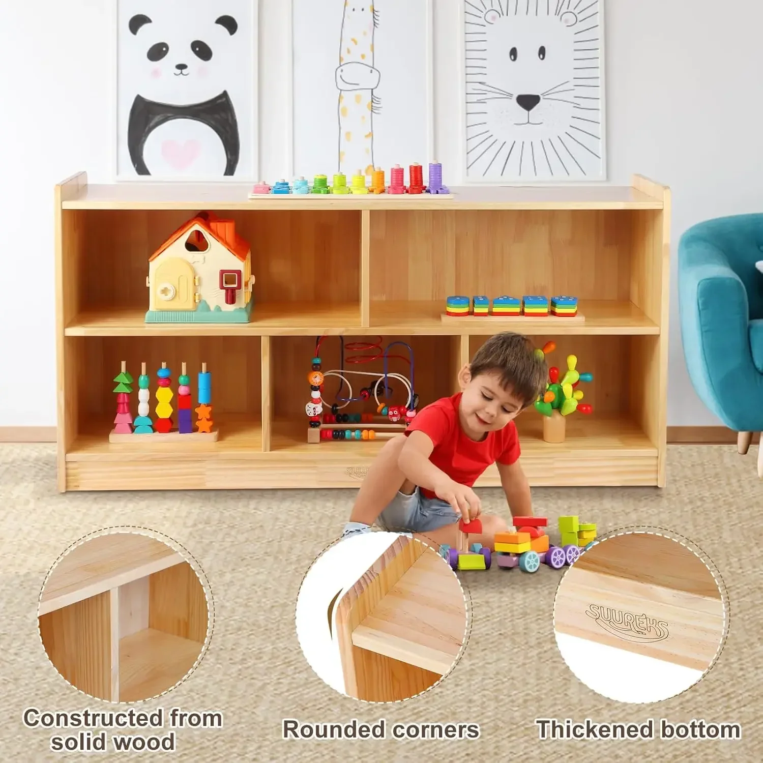 Montessori Shelf, 47-1/4