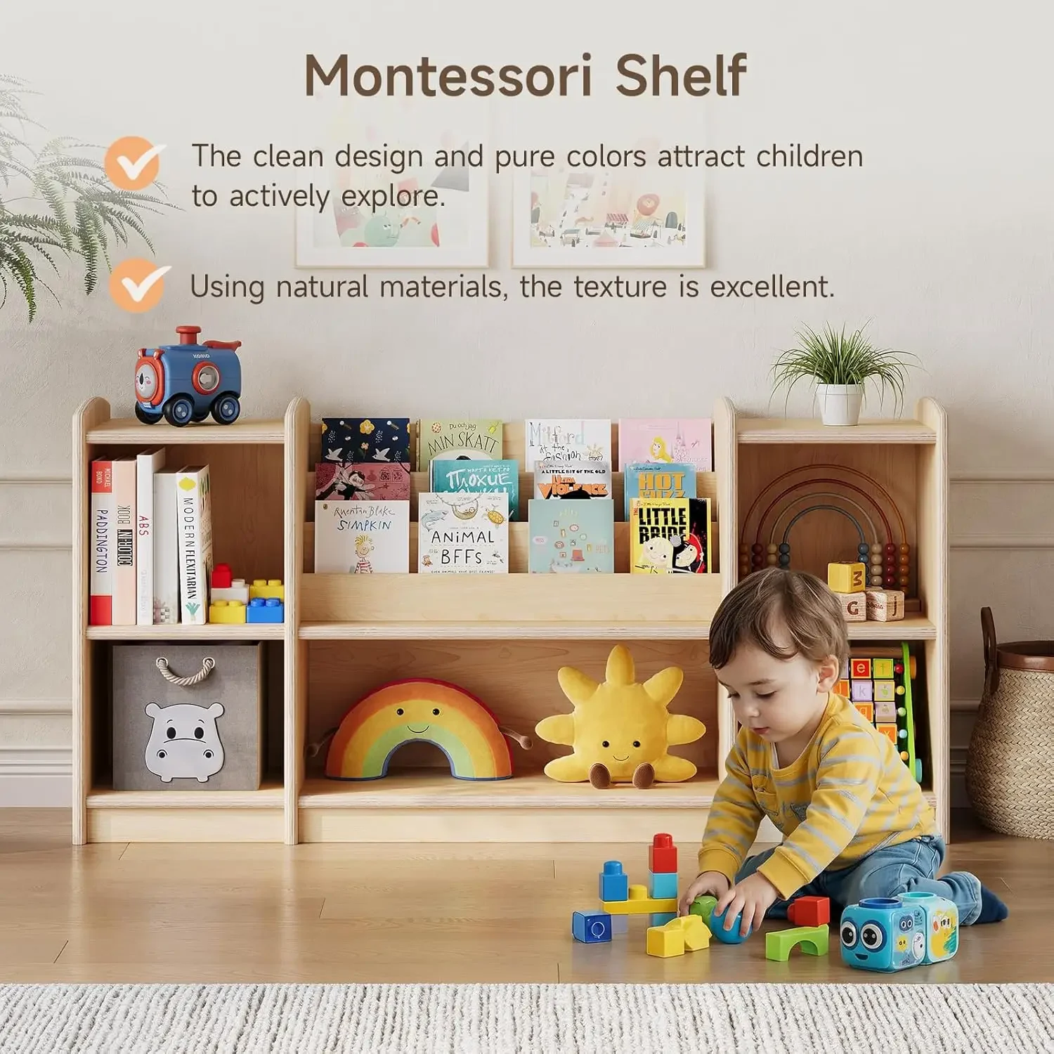 Montessori Shelf Bookshelf Toy – обзор и цена Montessori Shelf Toy