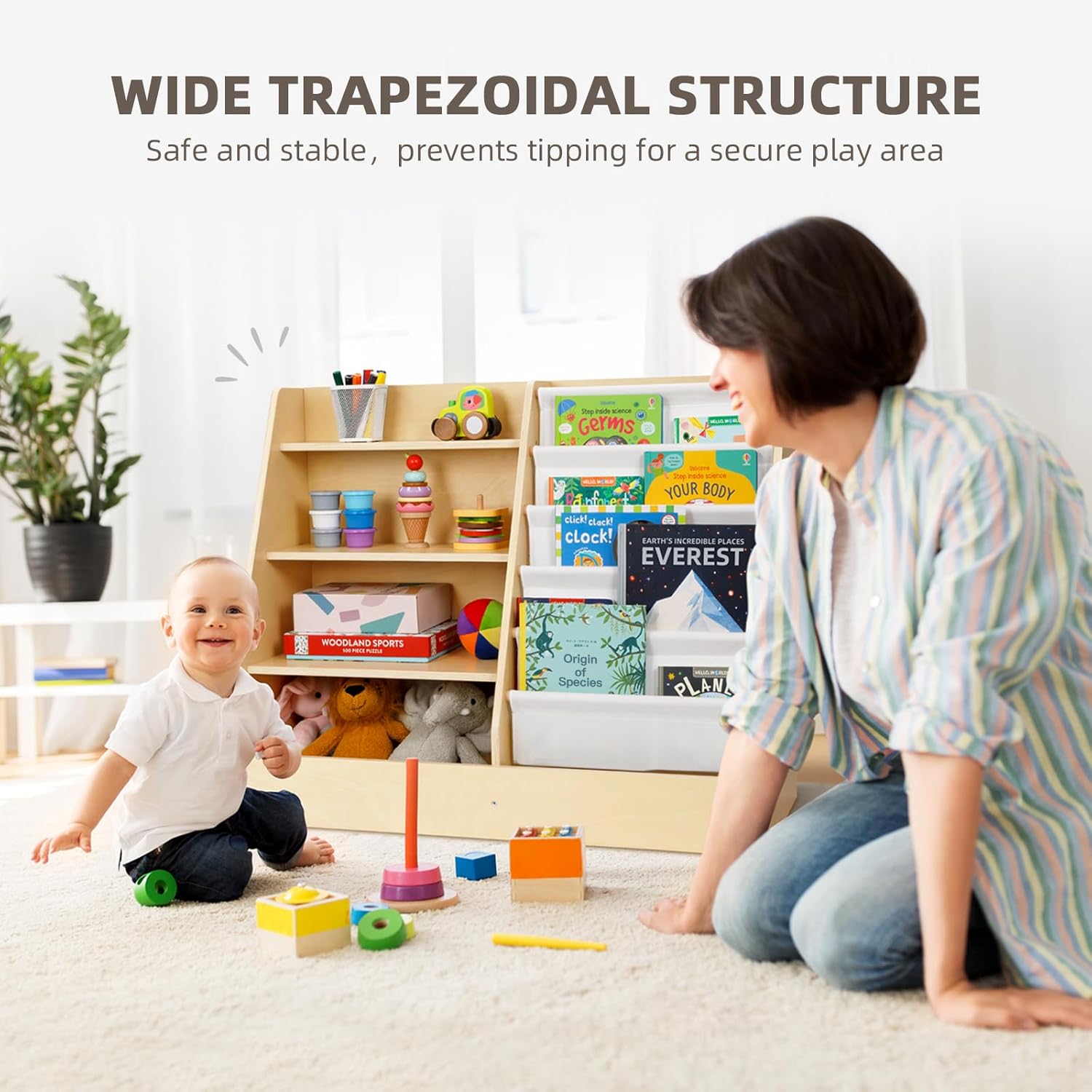Montessori Bookshelf and Toy O – обзор и цена Montessori Shelf Toy