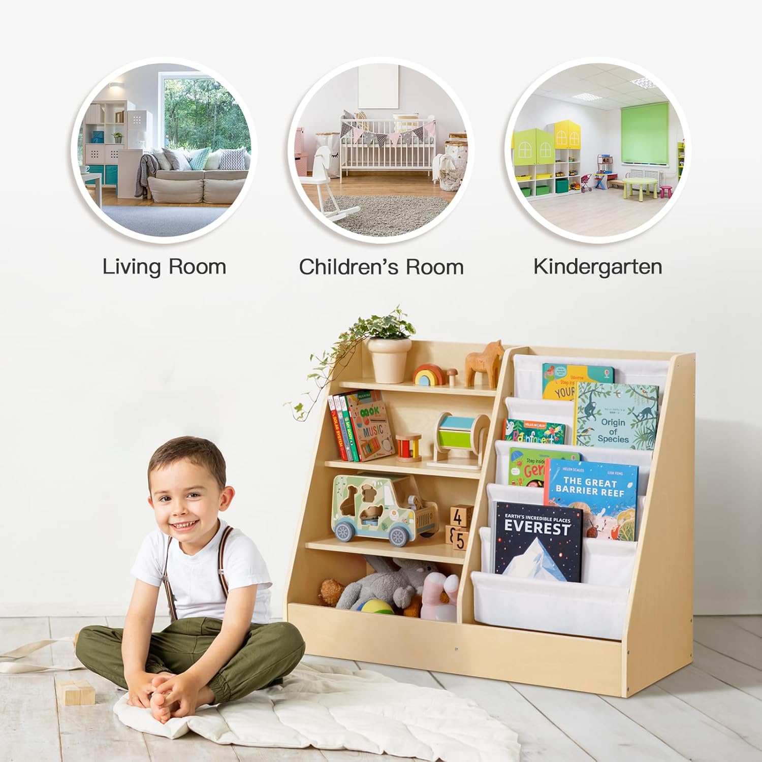 Montessori Bookshelf and Toy O – обзор и цена Montessori Shelf Toy