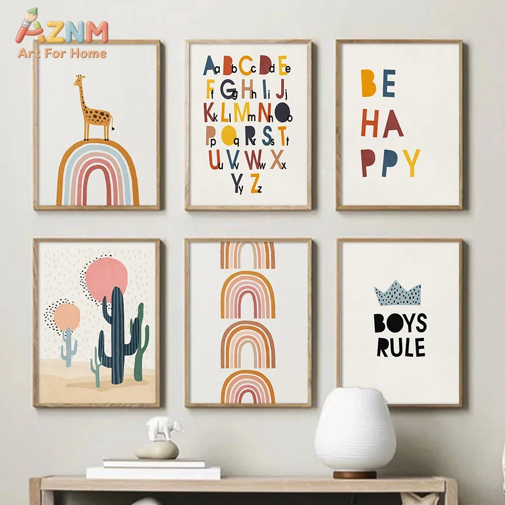 Rainbow Alphabet Poster Educat – обзор и цена Kids No Education