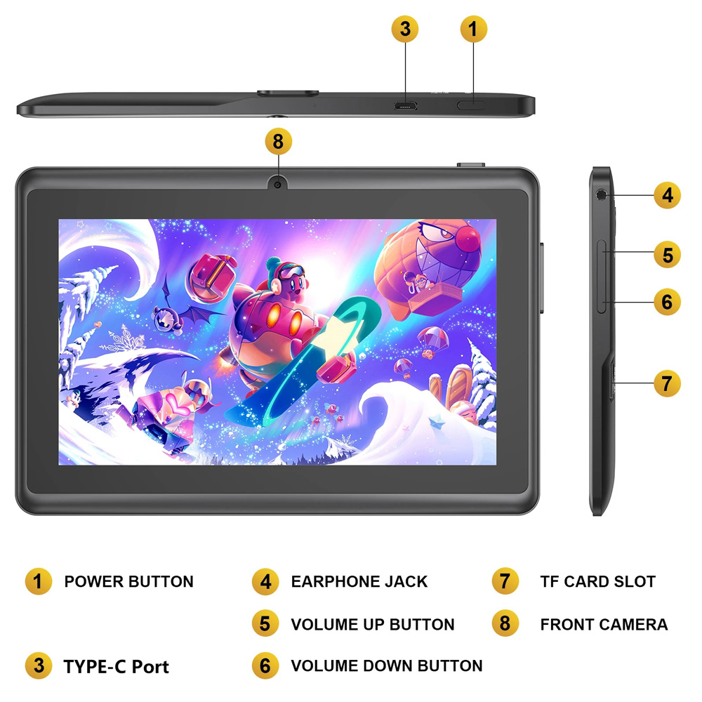 Hot Sales 7 Inch Kids Tablet Q – обзор и цена Kids Education Tablets