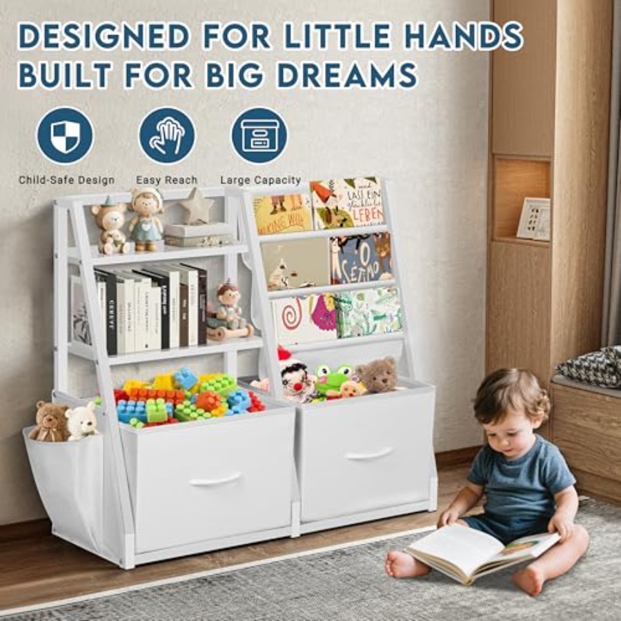 Bookshelf and Toy Storage Book – обзор и цена Montessori Shelf Toy
