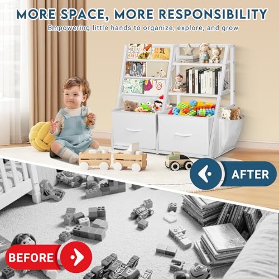 Bookshelf and Toy Storage Book – обзор и цена Montessori Shelf Toy
