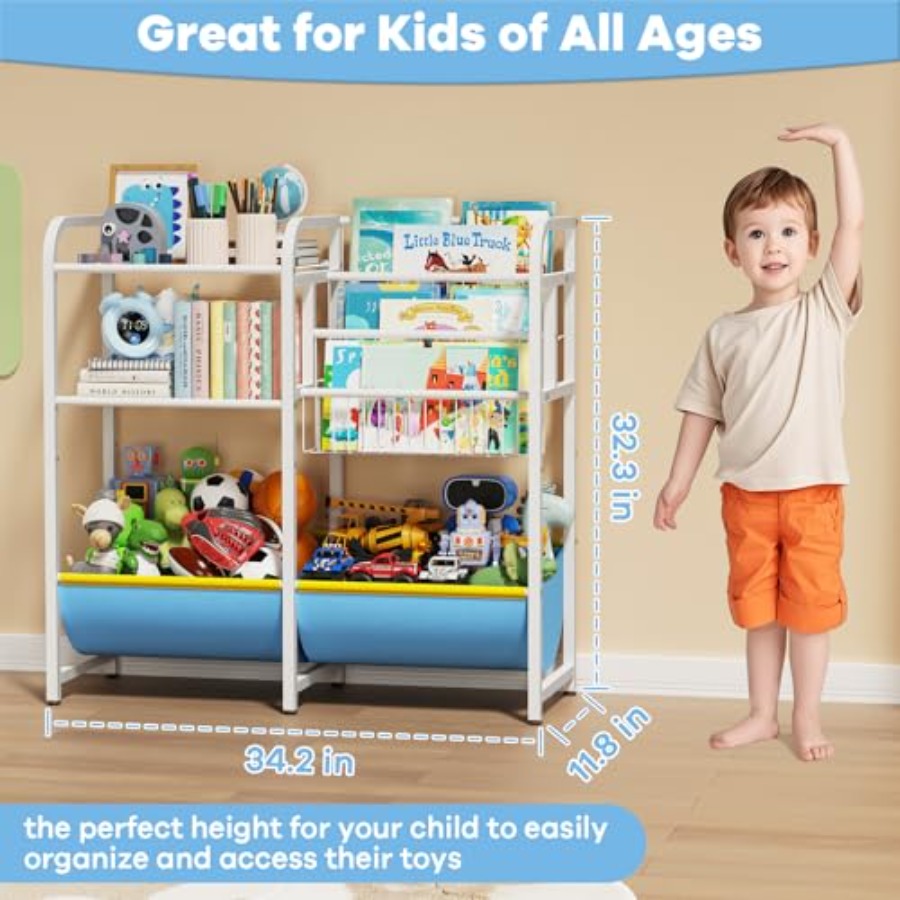 3 in 1 Bookshelf and Toy Stora – обзор и цена Montessori Shelf Toy