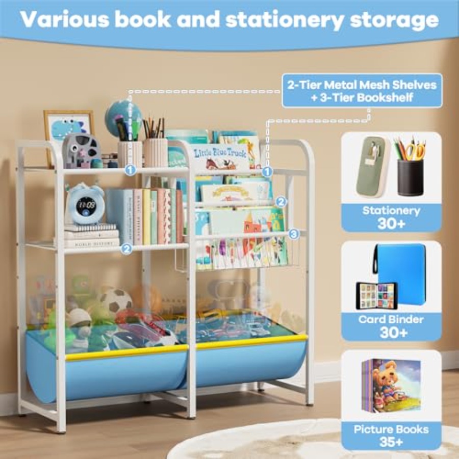 3 in 1 Bookshelf and Toy Stora – обзор и цена Montessori Shelf Toy