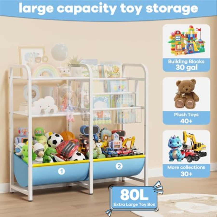 3 in 1 Bookshelf and Toy Stora – обзор и цена Montessori Shelf Toy