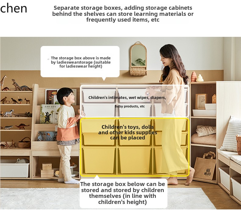 HT Children's Storage Cabinet  – обзор и цена Montessori Shelf Toy