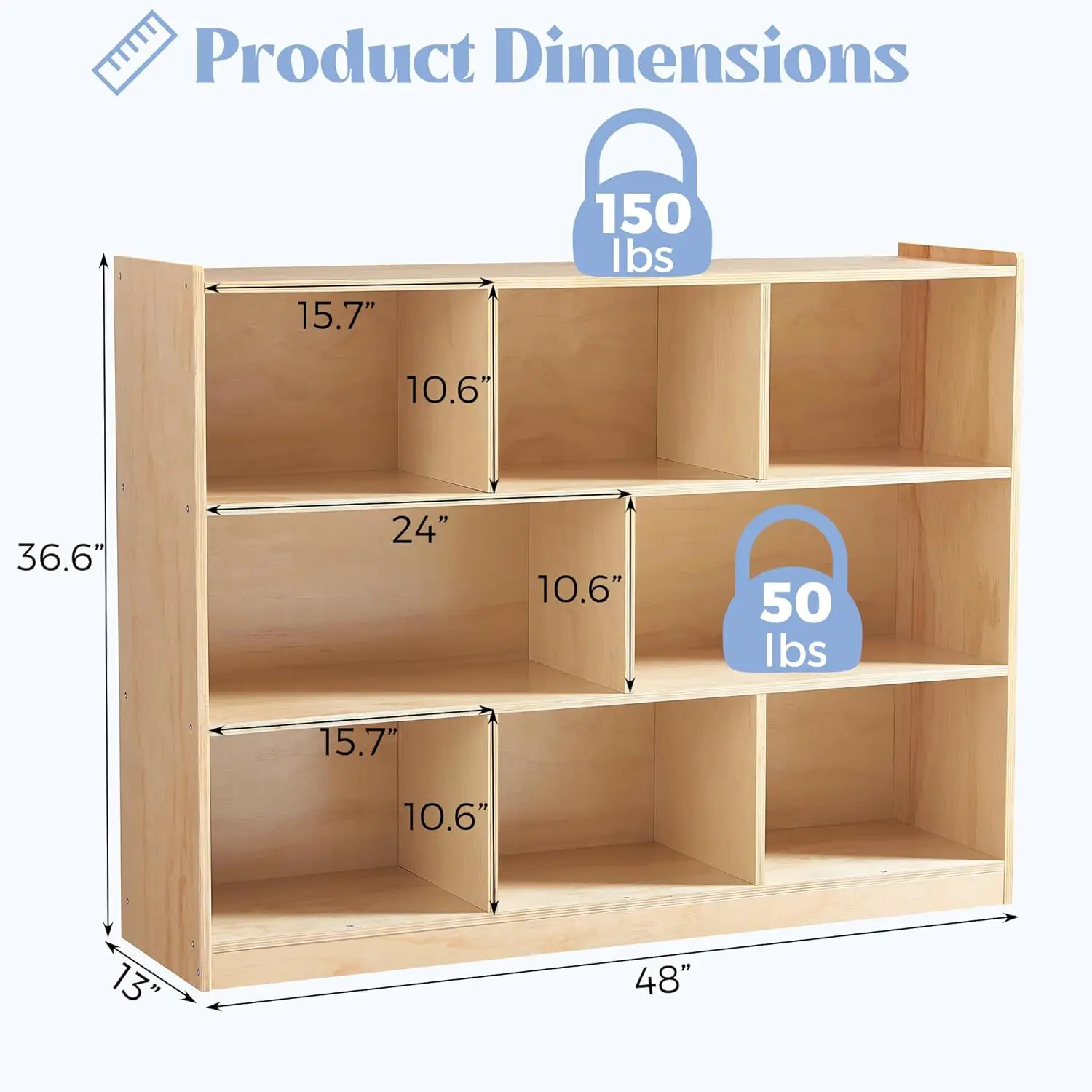 Montessori Shelf 8-Section Woo – обзор и цена Montessori Shelf Toy