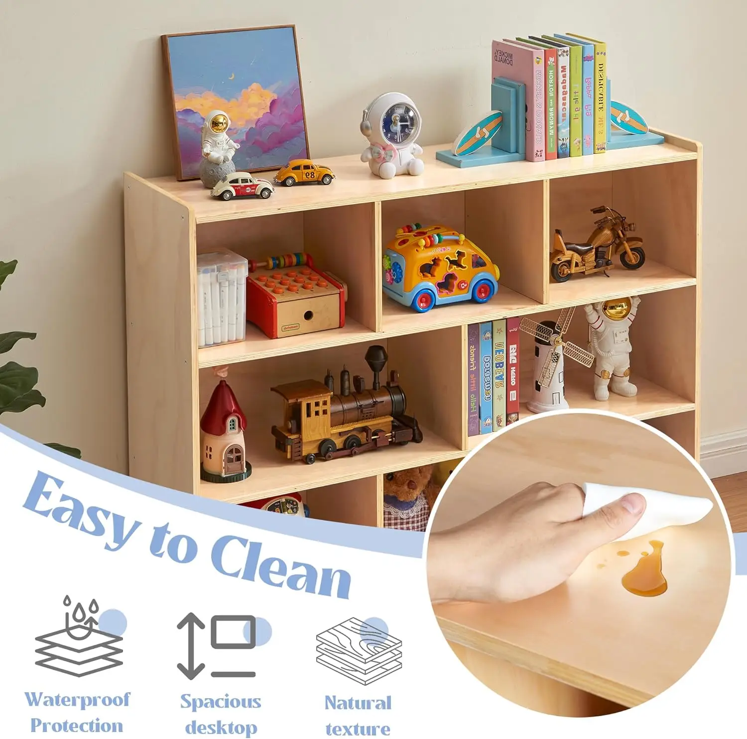 Montessori Shelf 8-Section Woo – обзор и цена Montessori Shelf Toy
