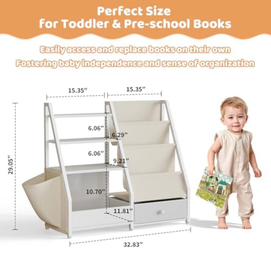 Bookshelf and Toy Storage - Bo – обзор и цена Montessori Shelf Toy
