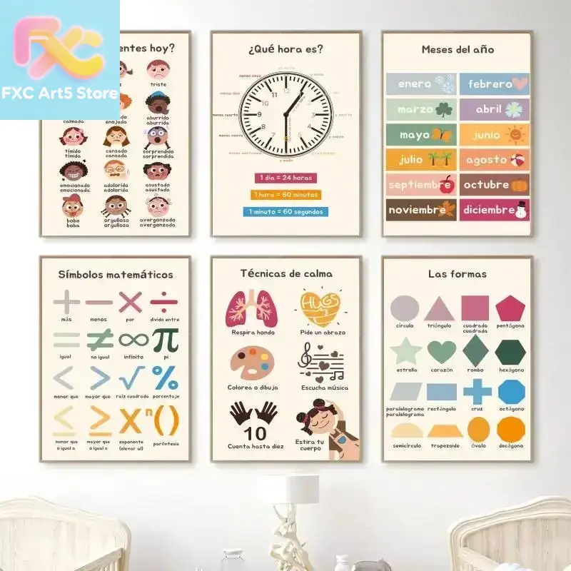 1pc frameless  Boho Wall Art N – обзор и цена Kids No Education
