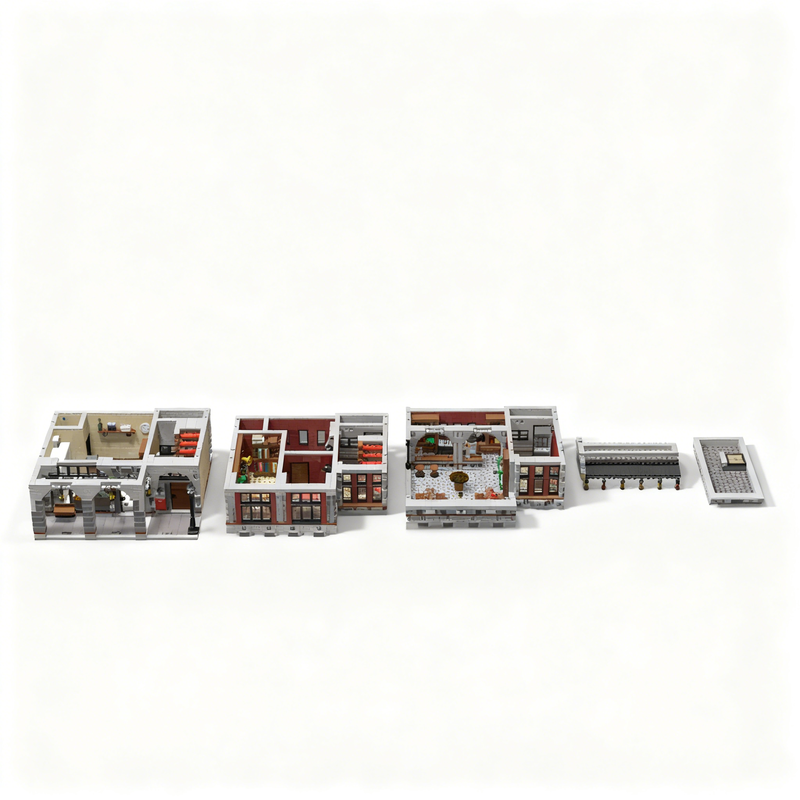 3517pcs MOC City Downtown Stor – обзор и цена Kids Education Store
