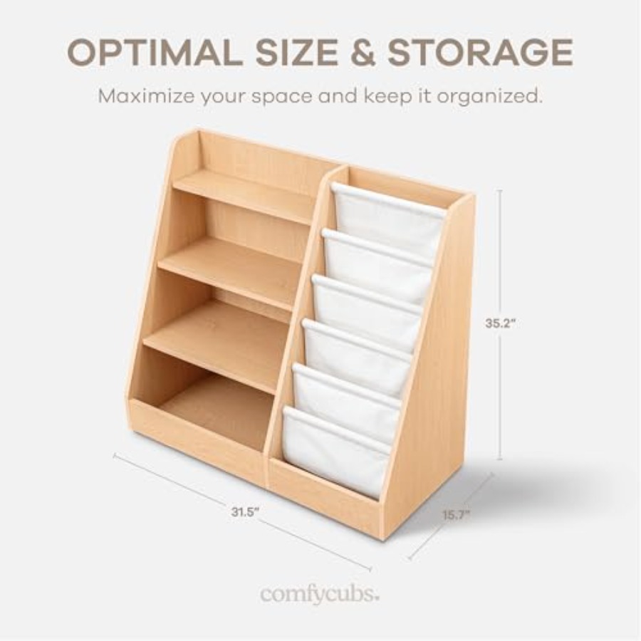 Bookshelf 35.2 x 15.7 x 31.5 I – обзор и цена Montessori Shelf Toy