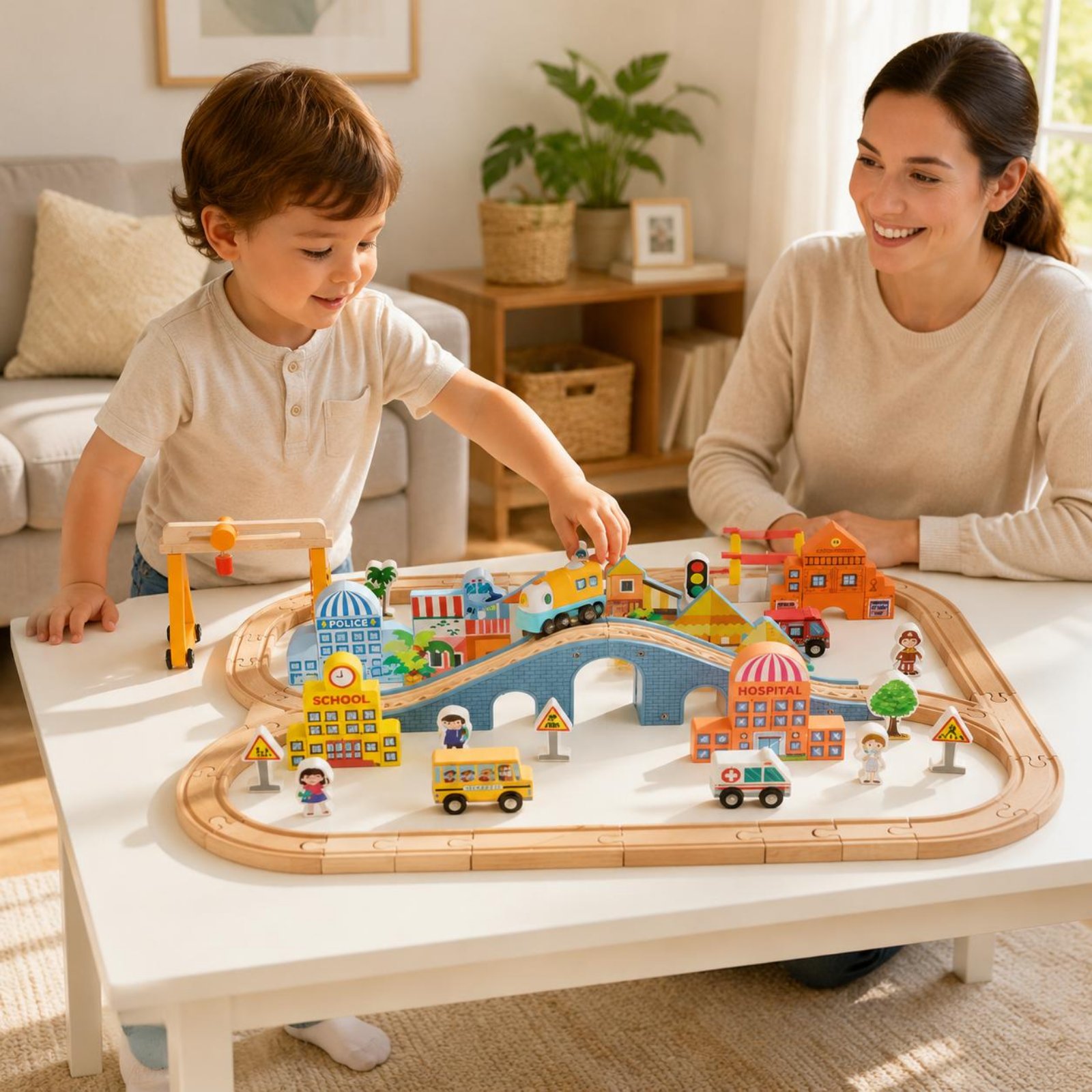 Wooden Train Set Educational W – обзор и цена Kids No Education