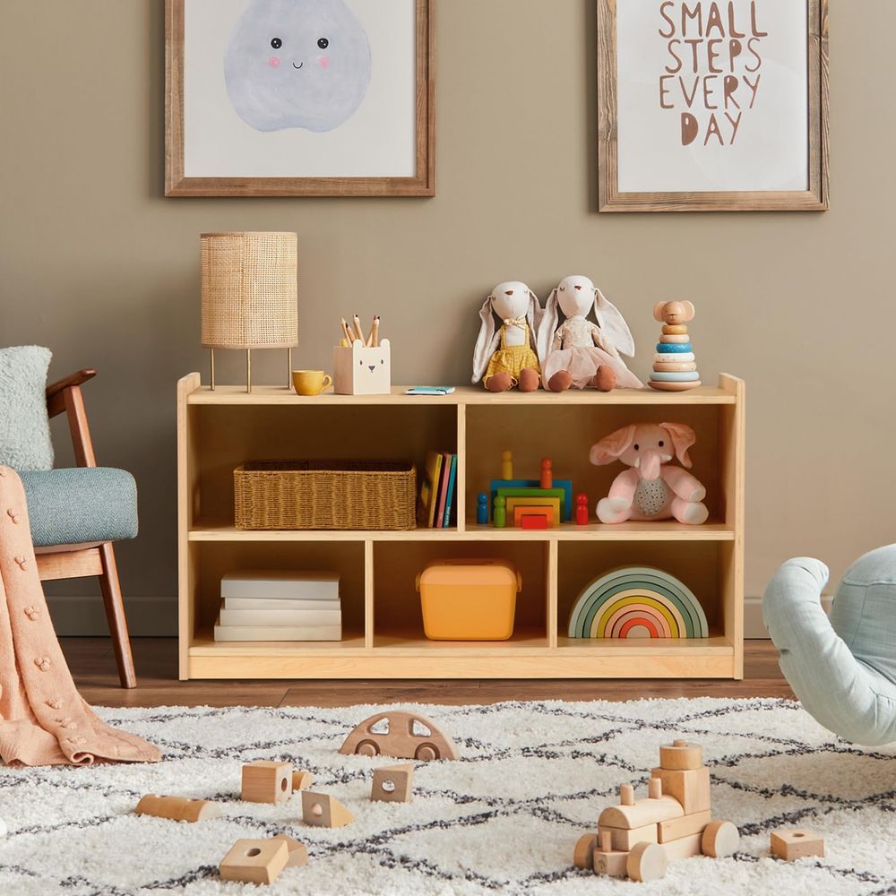 Montessori Shelf 5Section Wood – обзор и цена Montessori Shelf Toy