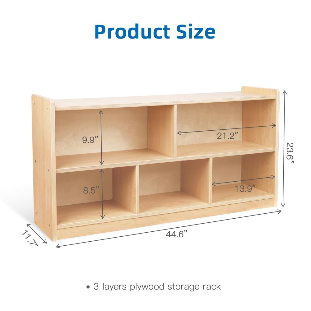 Montessori Shelf 5Section Wood – обзор и цена Montessori Shelf Toy