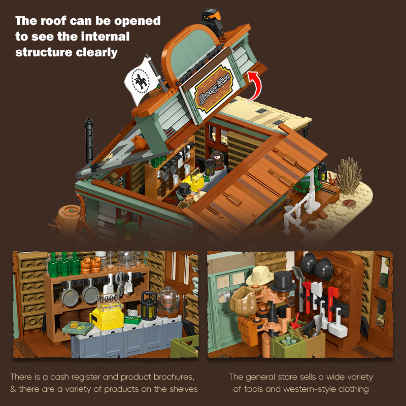 1827PCS General Store MOC Buil – обзор и цена Kids Education Store
