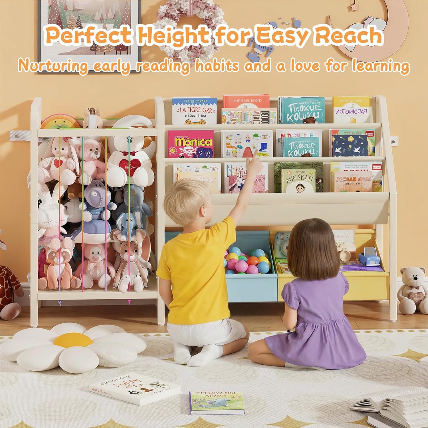 B5 Kids Bookshelf and Toy Stor – обзор и цена Montessori Shelf Toy
