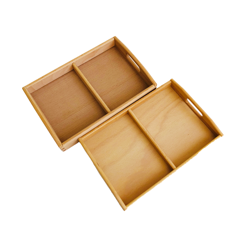 Wood Montessori Tray With Comp – обзор и цена Kids Education Jobs