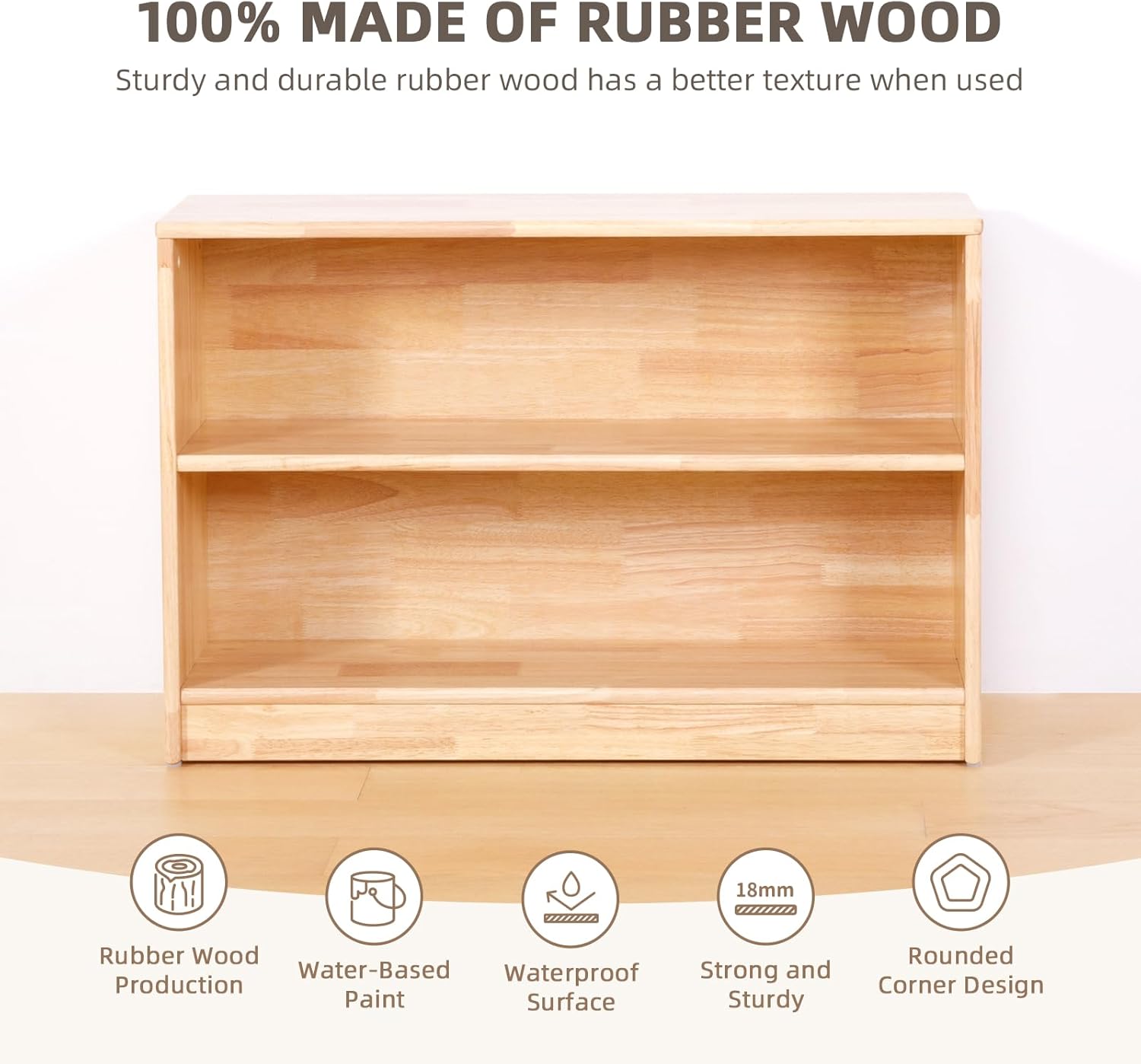 Rubber Wood Montessori Shelf a – обзор и цена Montessori Shelf Toy